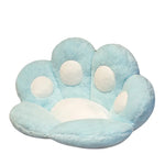 coussin forme patte chat peluche douce motif chat couleur rose gris pastel mignon