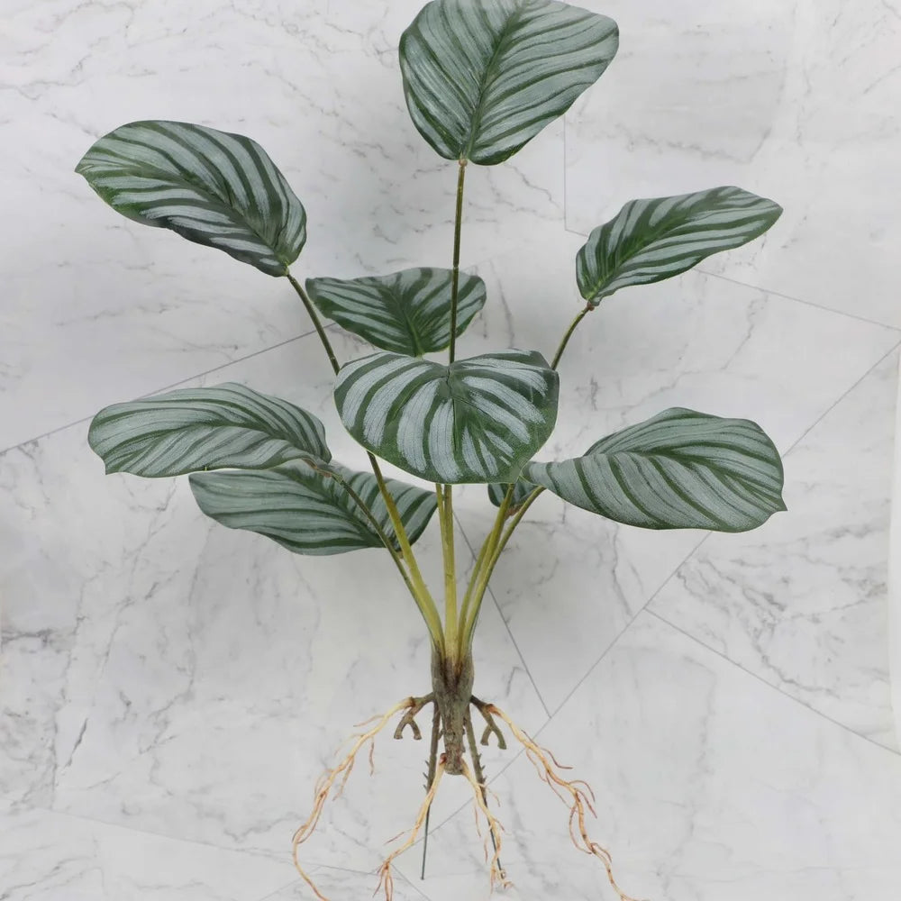 décoration intérieure plante artificielle verte feuilles modernes sans pot