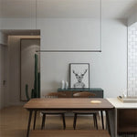 lampe suspendue moderne minimaliste 120cm noir ajustable salon chambre étude