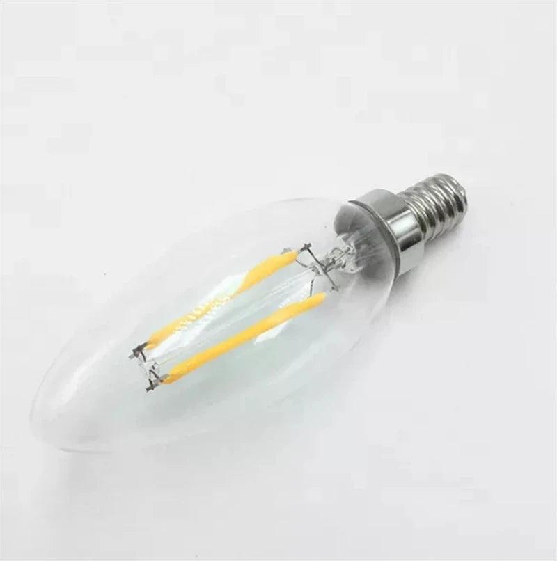 ampoules led e14 filament doré opalescent vintage transparentes 12w 8w 4w 2w 360deg