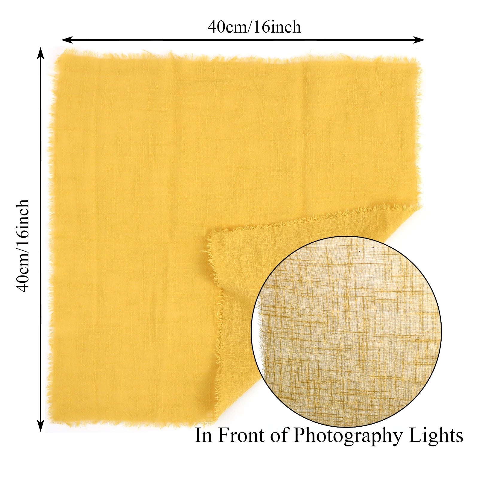 Tissu jaune doux et texturé, idéal pour un éclairage de studio photo professionnel.