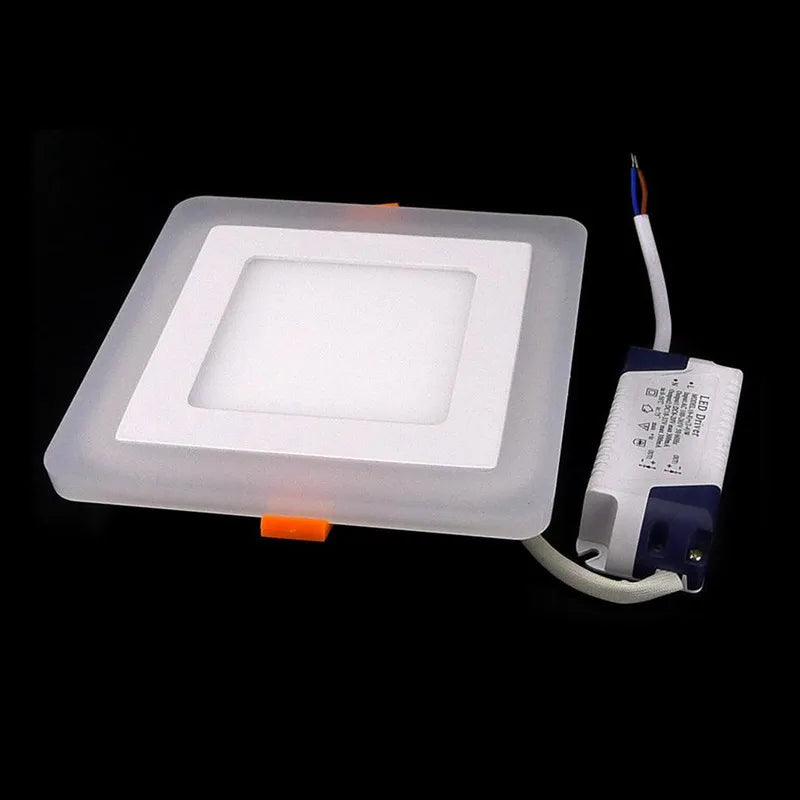 plaque lumière led bleu blanc moderne adhésif carré rond 6w 9w 16w 24w