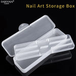 boîte rangement transparente nail art pinceaux outils manucure coupe ongles lime moderne minimaliste
