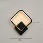 applique murale contemporaine minimaliste noir blanc élégante fixée mur lumière led flux lumineuxmodifiable
