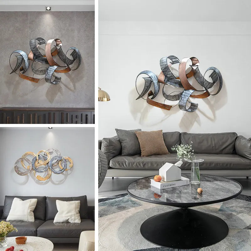 Accrochage de la décoration murale en fer forgé