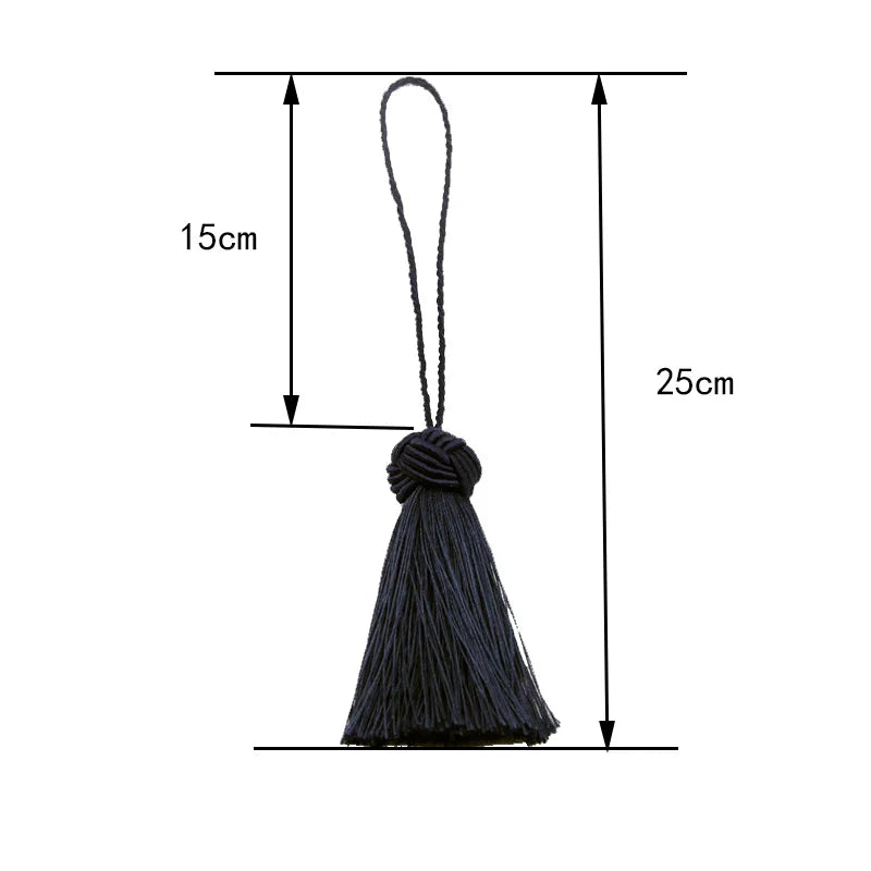 pompons décoratifs textiles noirs bleu marine gris beiges simples opaques 15x25cm