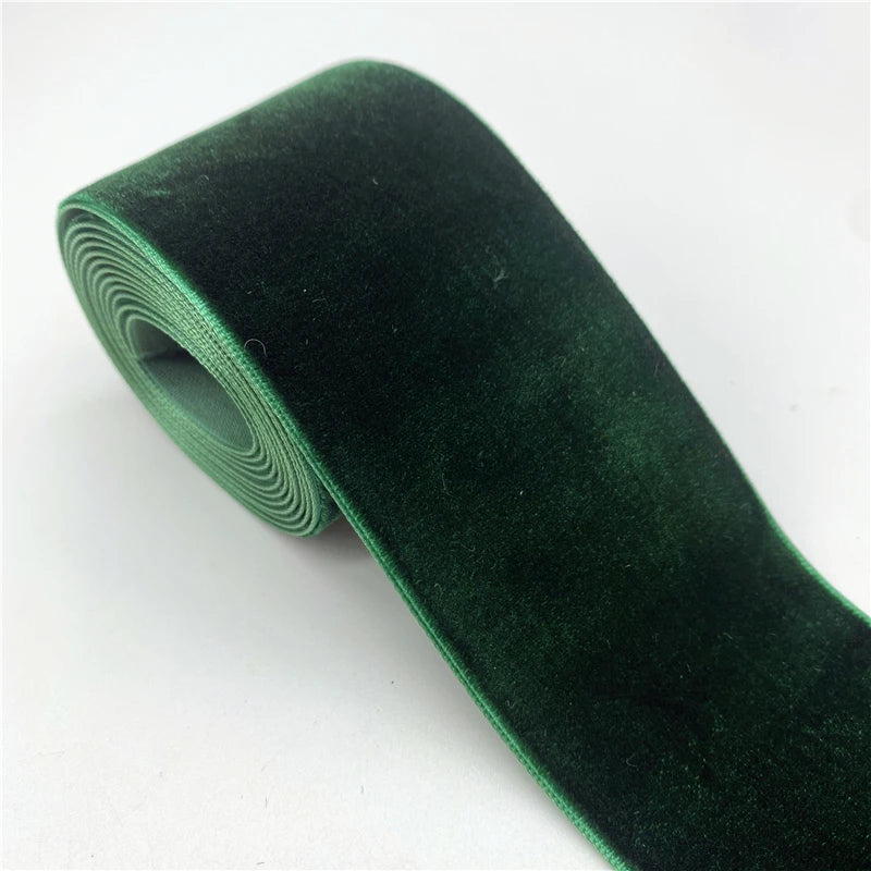 ruban velours polyester classique bleu jaune rose vert rouge noir blanc decoration mariage emballage