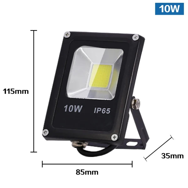 projecteur led noir moderne ip65 10w 30w 50w capteur mouvementextérieur clips
