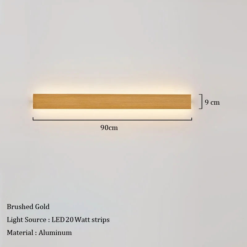 lampe murale moderne led marron clair noir blanc vis fixe minimalisteflux lumineux variable