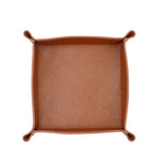 plateau rangement cuir noir rouge moderne porte clés montre carte boucles d'oreilles stylos figurine