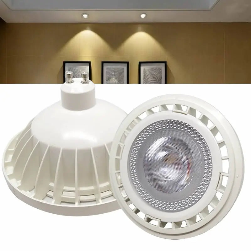 projecteur led ampoule gu10 g53 blanc moderne grille refroidissement 100000h