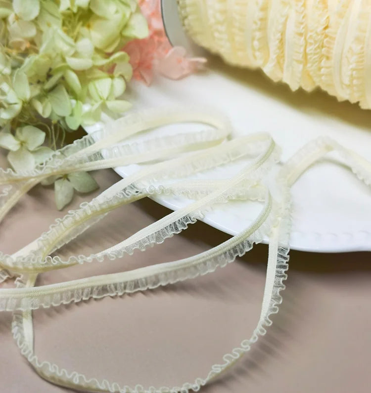 ruban élastique dentelle rose blanc vert bleu noir gris rayures franges adhésif