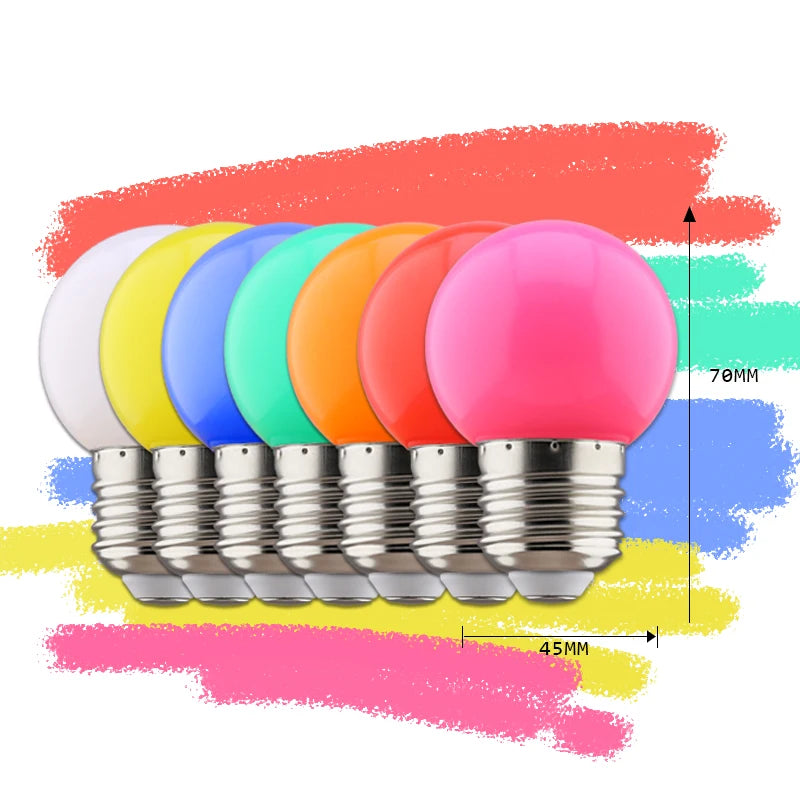 ampoules led colorées rouge blanc vert bleu jaune orange rose opalescentes moderne chambre