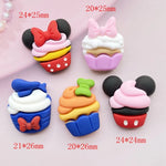 bijoux scrapbooking kawaii gâteau rubans cartoongateaux deco mixte opacite diversecolores résine artificielle