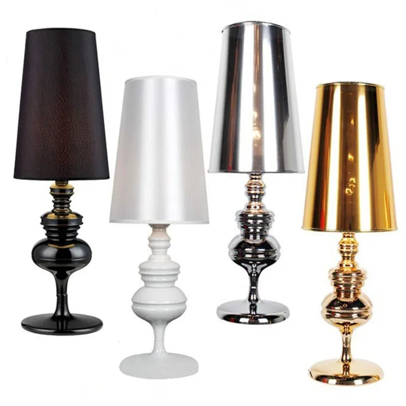 Lampe de chevet Art Déco noir 47cm