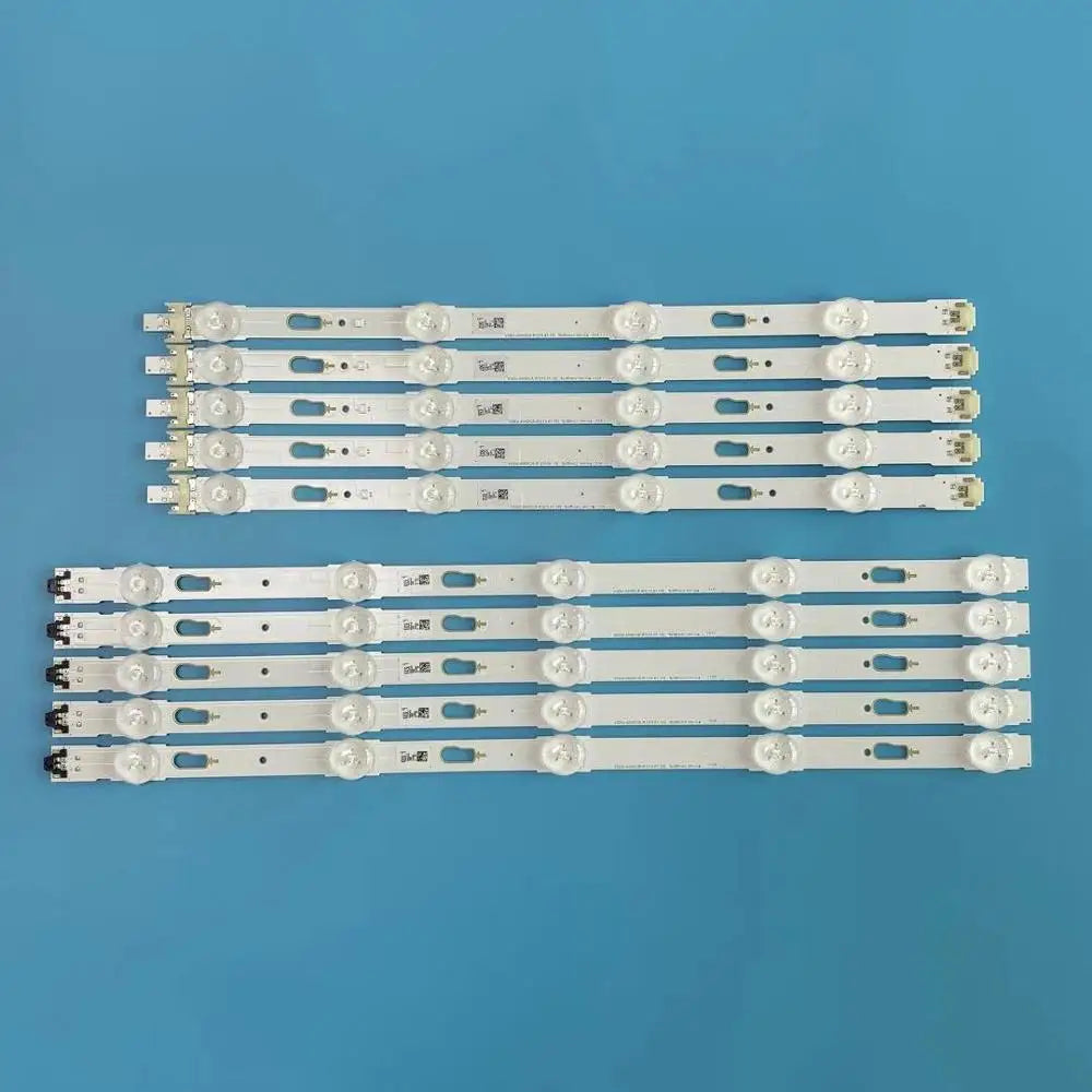 bande lumineuse led blanc mat moderne connecteurs électriques fixations télévision éclairage chambre
