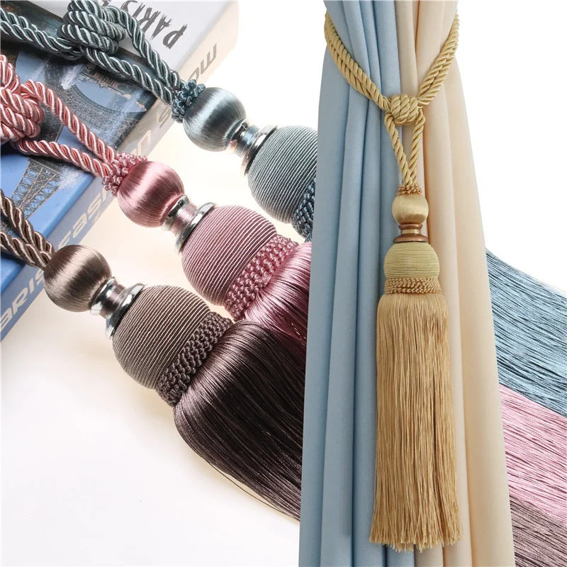 rideau tieback soie synthétique tassel classique moderne accroche fenêtre décoration chambre salon