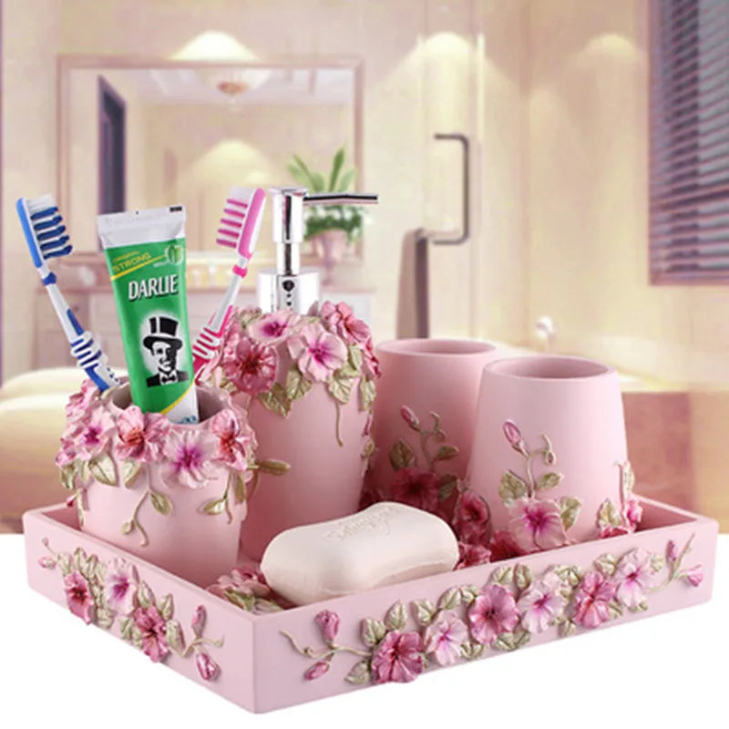 Porte-savon et porte-brosse à dents en résine