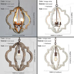 suspension lumineuse vintage gris clair brun finition rustique lumières ampoules E14
