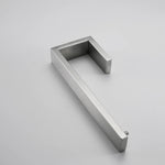 porte serviettes moderne acier inoxydable brossé argenté fixé vis ensemble quincaillerie salle bains métal