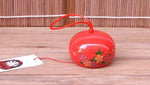 carillon vent japonais céramique décorations murales cloches traditionnelles motifs fleurs rouges noires