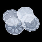 moulages silicones transparents coques fleurs motifs decoratifs table maison epoxy
