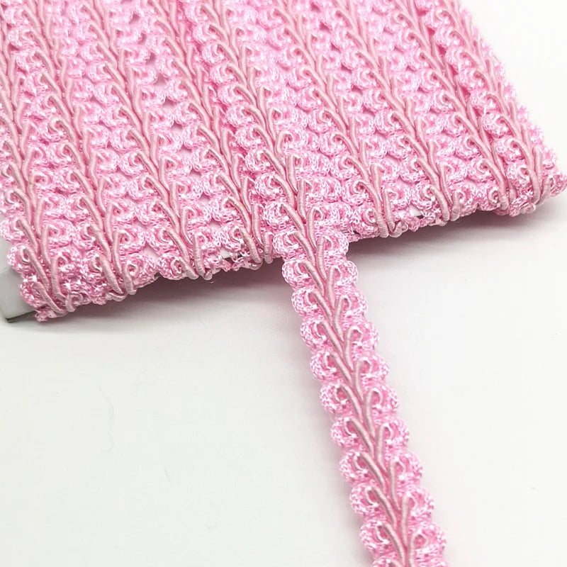 ruban dentelle motif floral couleur rose bleu violet classique yards polyester coton echangement mariage