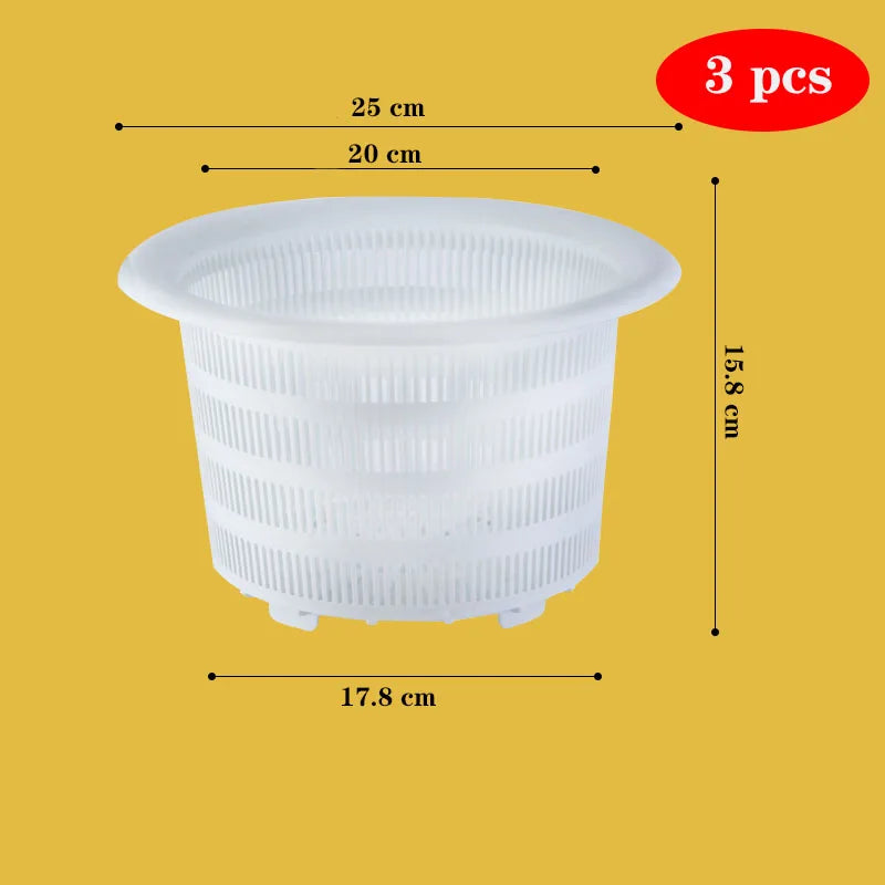 pots fleurs modernes perforés jaune vert orange blanc noir 10cm 12cm 16cm 20cm