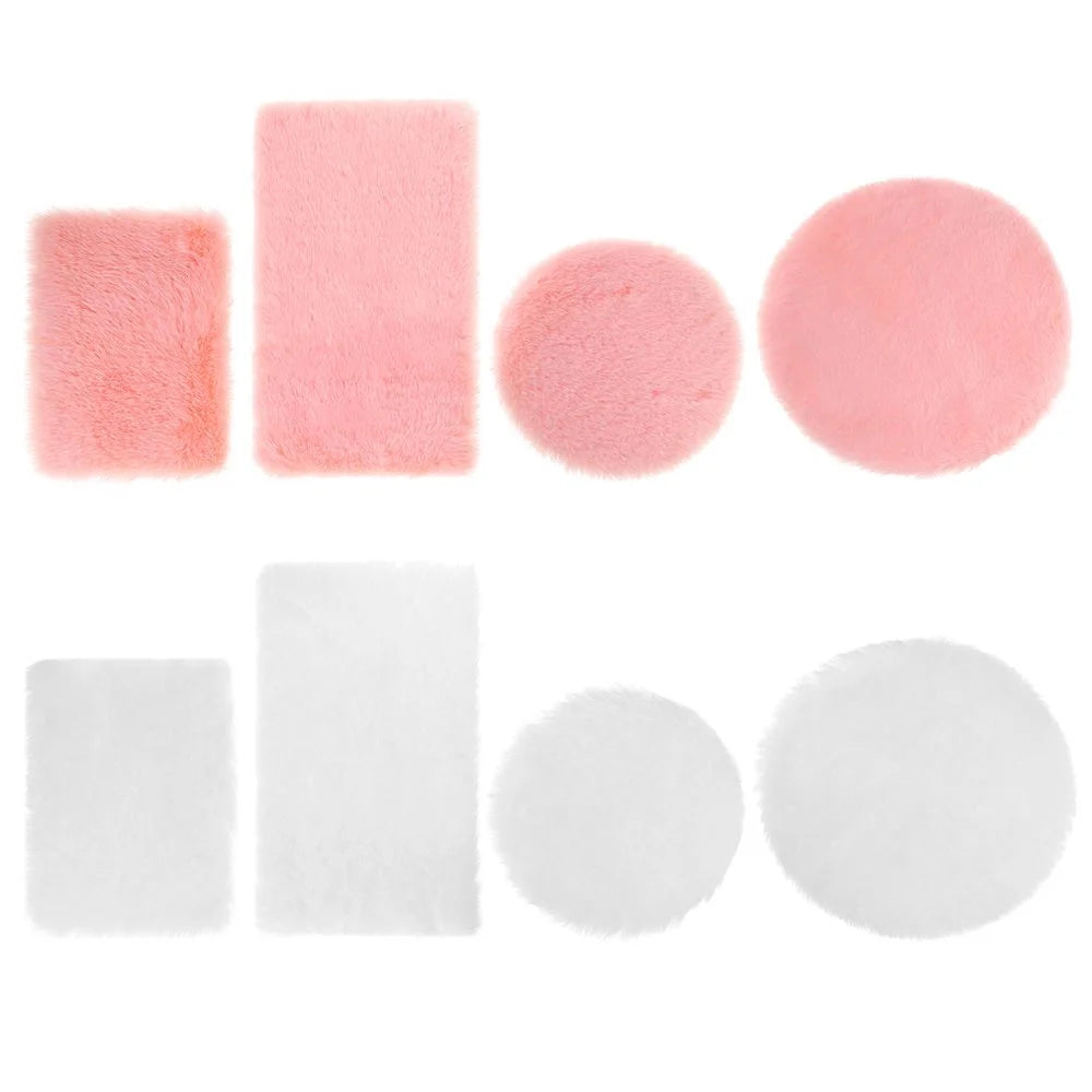 coussins décoratifs peluche douce rose blanc modernes maison poupée accessoires décoration chambre enfants adultes