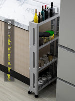 chariot rangement blanc moderne plateaux roulettes support cuisine respectueux environnement