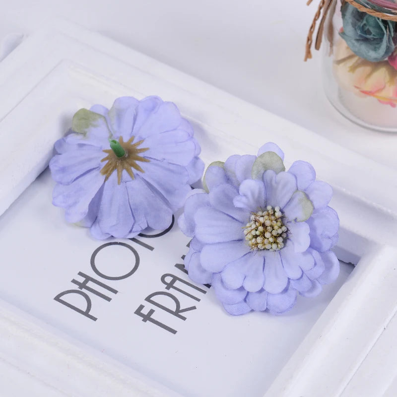 décoration intérieure fleurs artificielles lotus vintage rose vert clair mariage scrapbooking decor