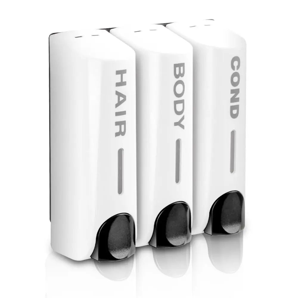 distributeur savon liquide blanc noir moderne minimaliste rétro simple 350ml ABS adhésif salle bains