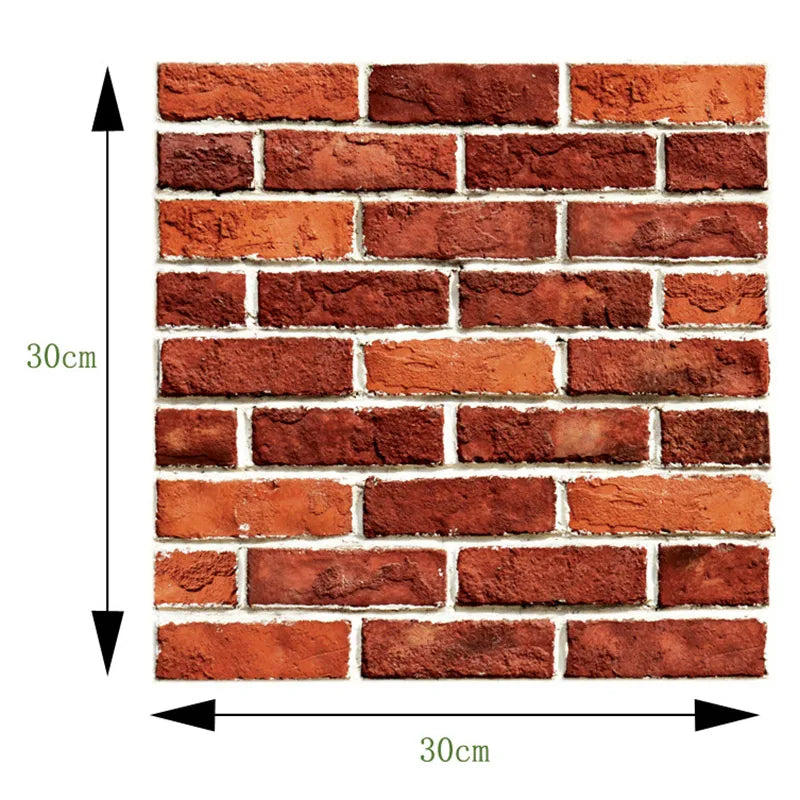 Détail de la texture 3D effet brique des panneaux muraux en mousse