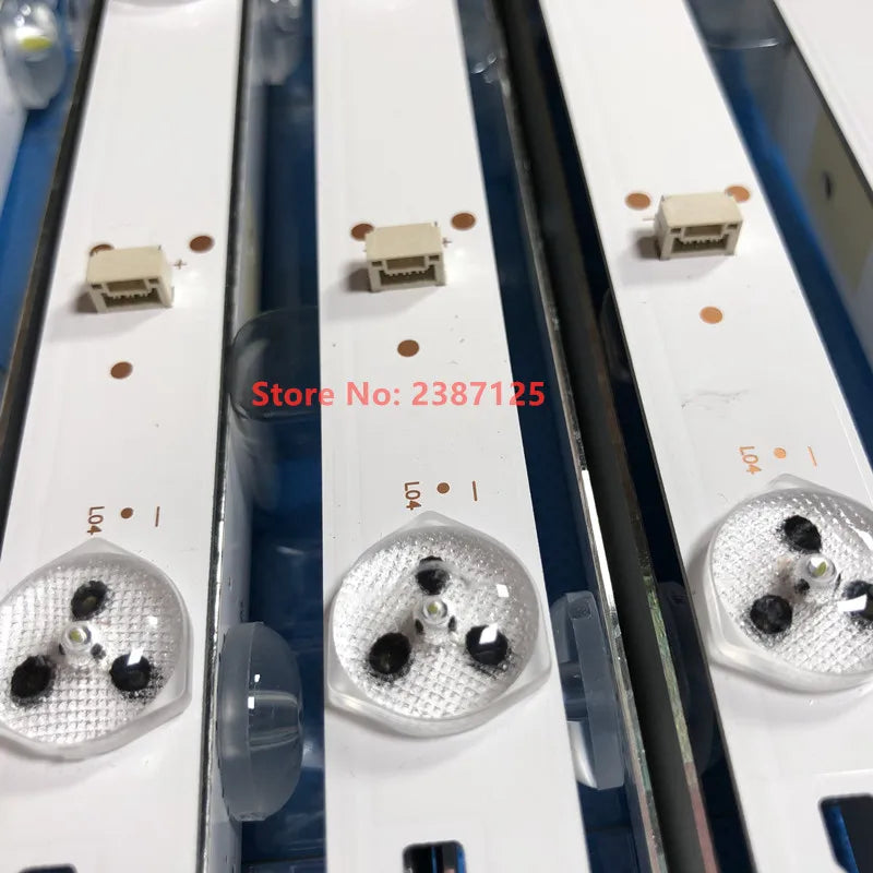 bande led blanc moderne adhésif 8led 755mm connecteurs électriques professionnel