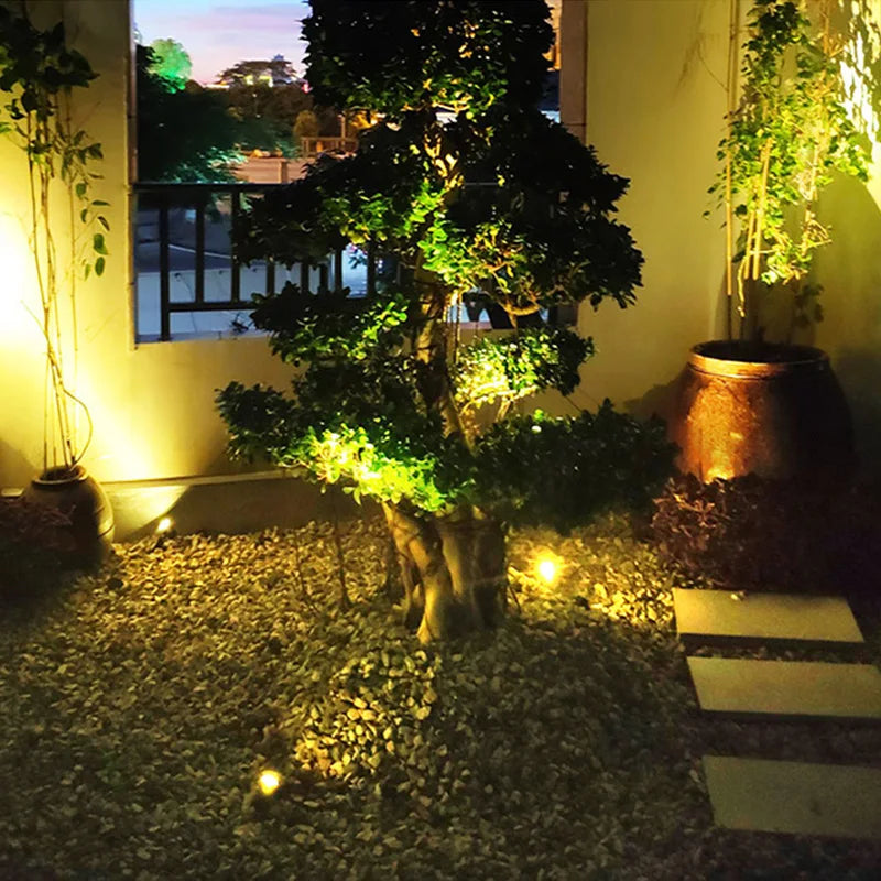 projecteur led moderne noir piquet cable 1m facile jardin extérieur ip65