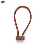 attaches rideaux décoratives modernes couleurs vives tressure cordée forme cube prismatique fixations nodales