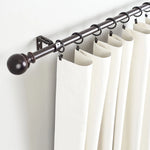 clips rideau métal noir argent nickel mat support draperie moderne barre tension acier inoxydable