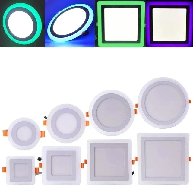 plafonnier led blanc multicolore rond carré moderne télécommande 6w 9w 16w 24w