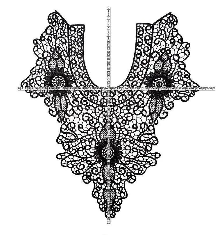 écharpe dentelle fine motifs floraux blanc noir beige rouge classique élégante polyester écologique