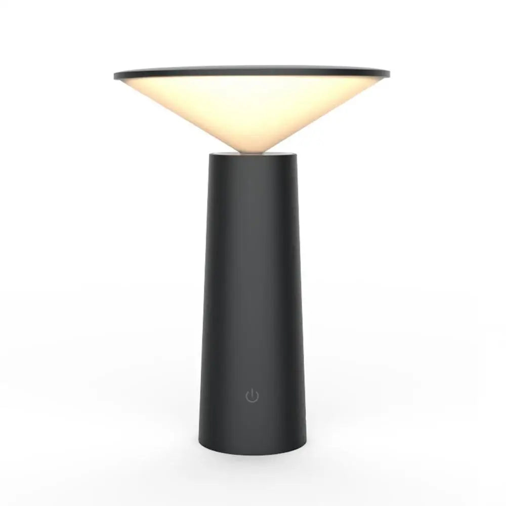 lampe table led rechargeable interrupteur tactile noir blanc moderne minimaliste