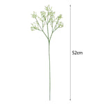 décoration intérieure bouquet artificiel blanc fleurs simples moderne 52cm transparent vase mariage anniversaire baby