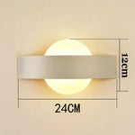 applique murale moderne noir blanc rectangulaire ronde 90 260V LED 60 249 lumens chambre