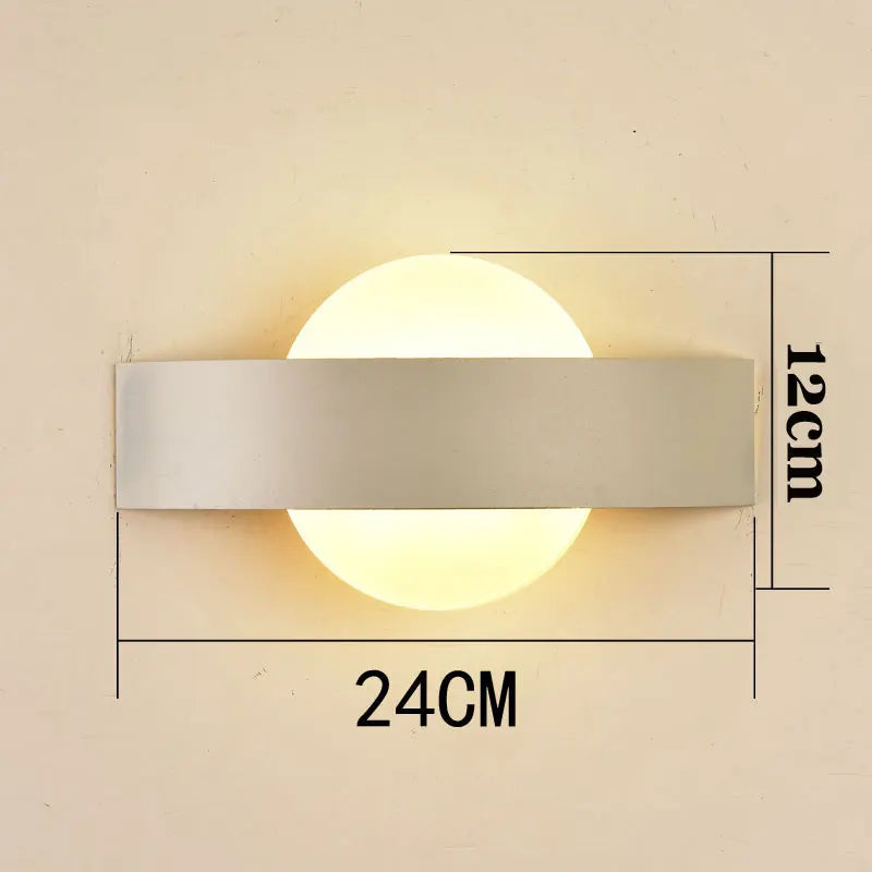 applique murale moderne noir blanc rectangulaire ronde 90 260V LED 60 249 lumens chambre