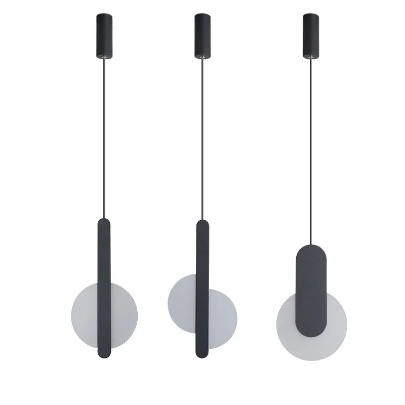 Lampes suspendues minimalistes modernes salon chambre blanc noir 249 2000 lumens