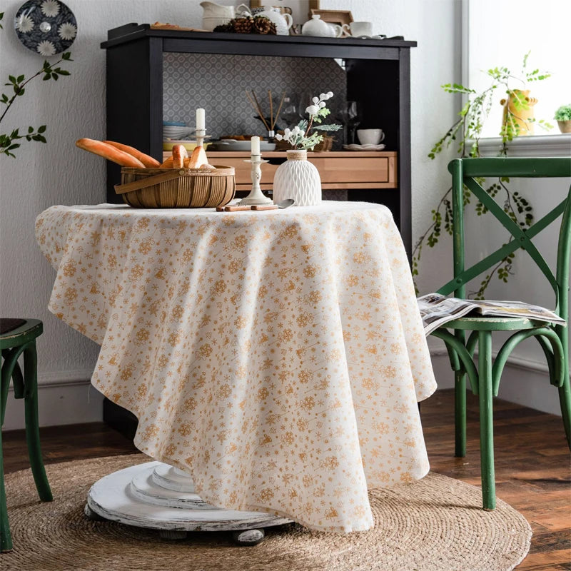 nappe ronde fleuriale tissage pompons table dextérieur mariage rustic champêtre