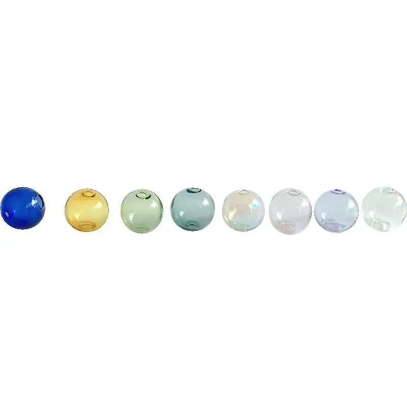 verre transparentes diverses couleurs modernes lisses anneaux intérieurs fixation 30mm pièces