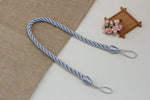 corde rideaux moderne or gris anneaux torsadée polonais accessoires décoration maison