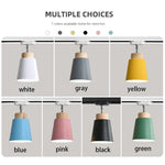 Spot lumineux conique moderne multi couleurs bleu gris jaune vert rose led éclairage rail