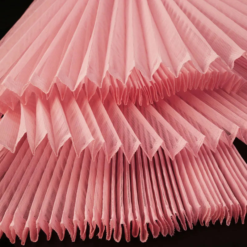 tissu voile plissé blanc bleu clair moderne polyester opacité respectueux environnement décoration bricolage couture