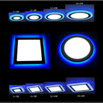 plafonnier led moderne blanc bleu rond carré adhésif interrupteur câble électrique